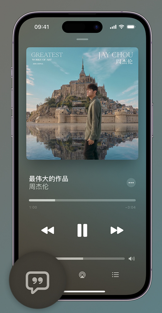 武川iphone维修分享如何在iPhone上使用Apple Music全新唱歌功能 