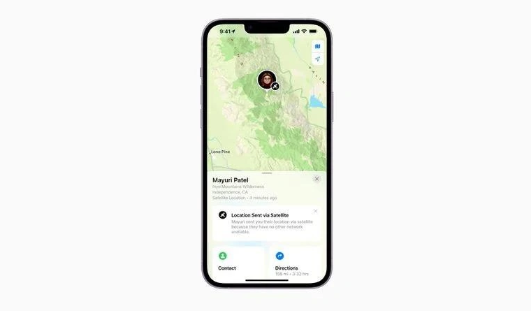 武川苹果14维修分享iPhone14系列中 FindMy功能通过卫星分享位置方法教程 