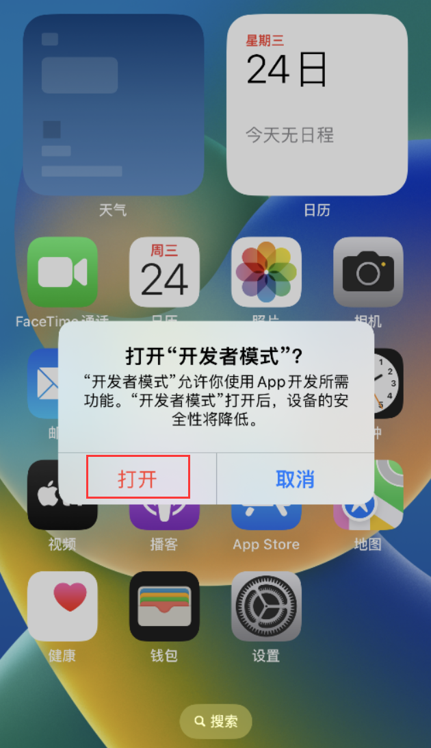 武川苹果手机维修分享如何打开开发者模式 