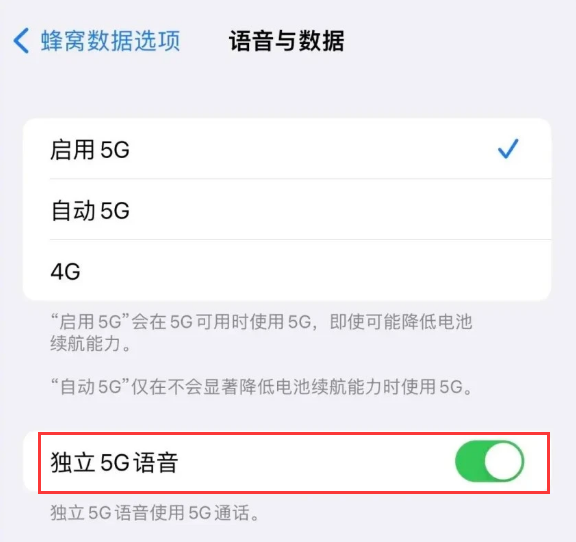 武川苹果14维修分享iPhone 14 Pro如何开启VoNR 