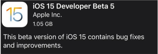 武川苹果手机维修分享如何升级到iOS15.0 beta5 